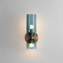 Arandela de Vidro Nórdica | Design de Tubo Fumê