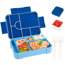 Bento Lunch Boxes – 1330ml, 7 Compartments, Leak-Proof with Cutlery