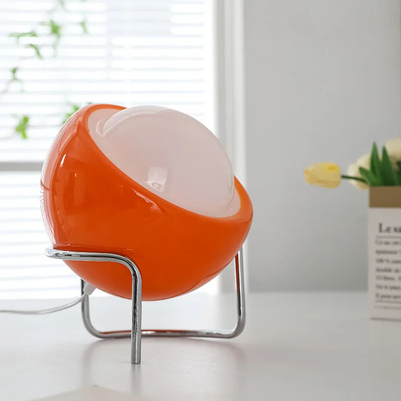 Luminária de Mesa Bauhaus de Vidro | Design Nórdico Retrô