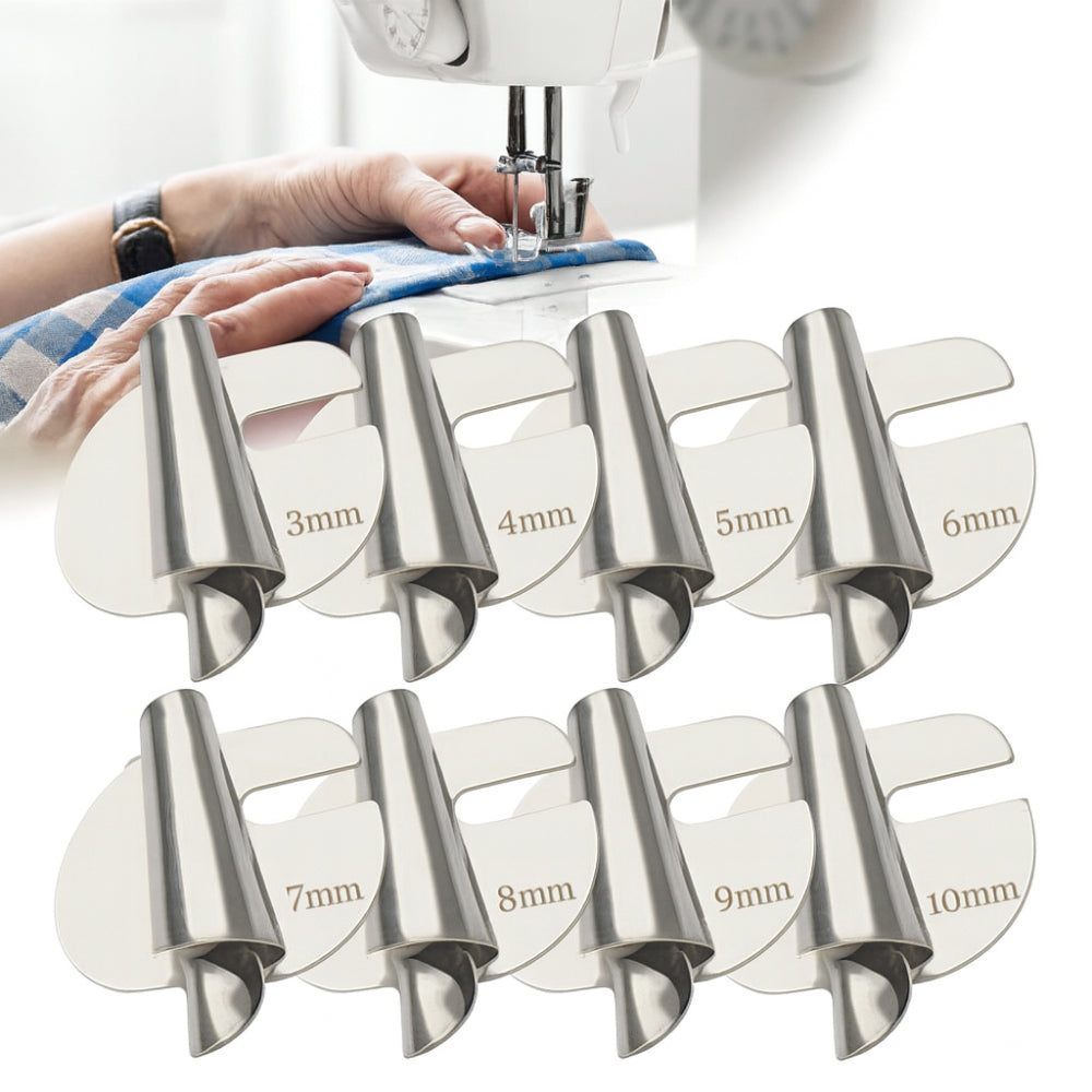 Conjunto de Calcador para Bainha Enrolada de Aço Inoxidável para Máquina de Costura