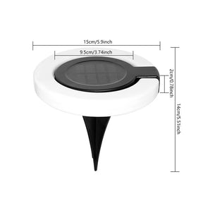 Luminária Solar de Espeto para Jardim – Cabeça Ajustável em 360° e Resistente a Intempéries IP65
