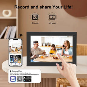 Porta-Retrato Digital WiFi – Tela Touch IPS HD, 32GB