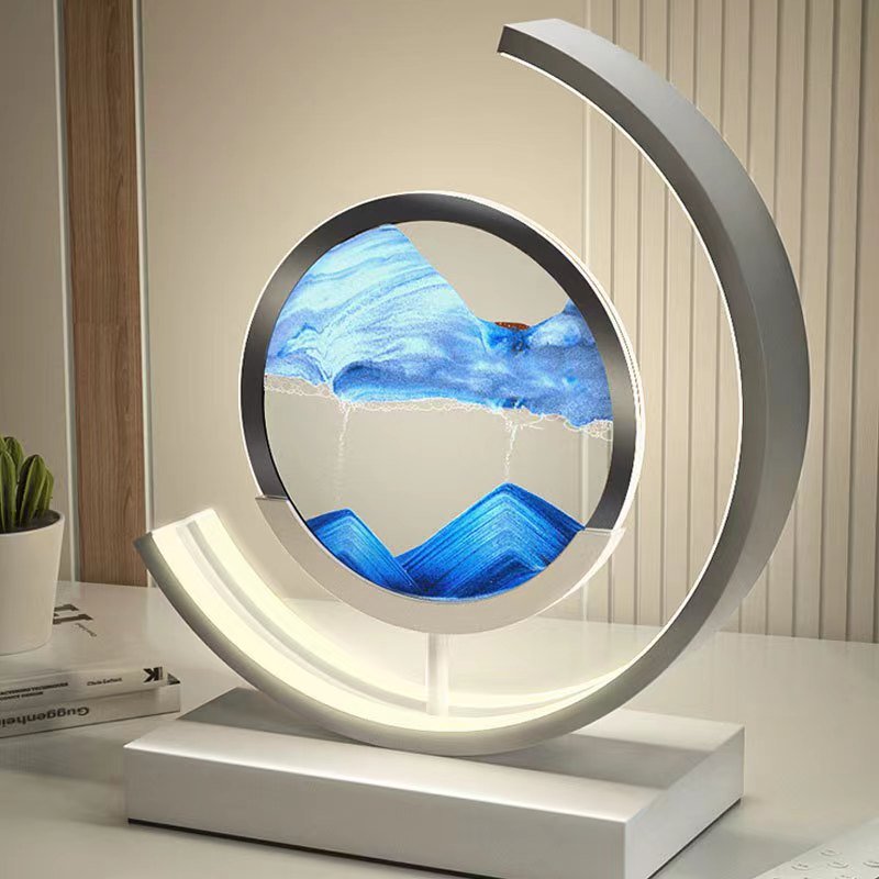 Quicksand Sand Art LED Table Lamp – Moving Sand Ambient Light – product image 5