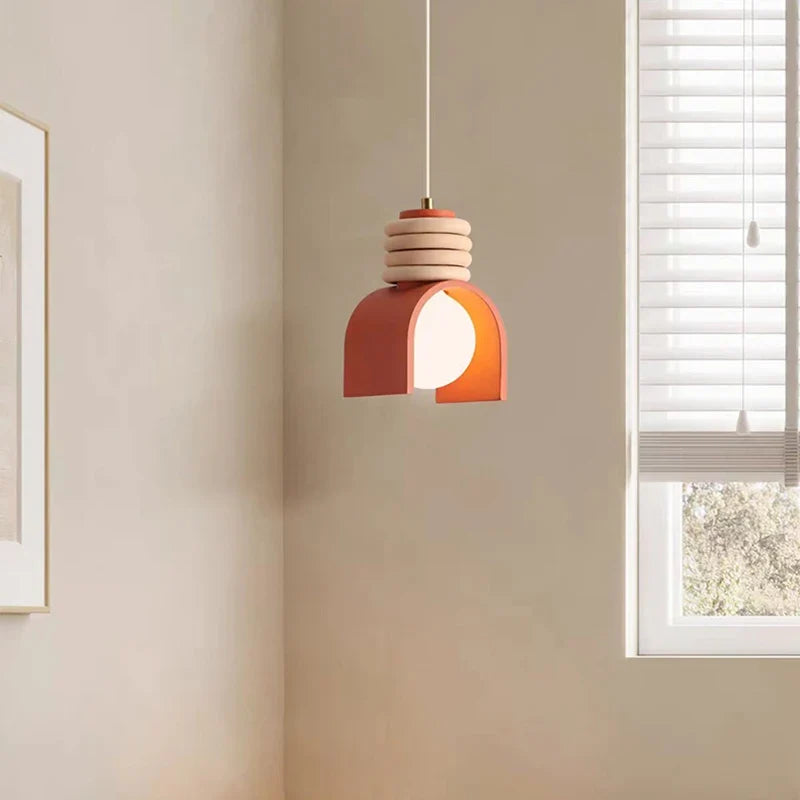 Luminária Pendente Wabi-Sabi | Design Minimalista Japonês em Resina