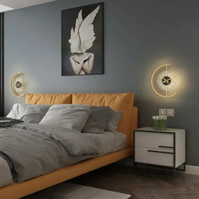 Post-Modern LED Wall Lamp Clock – Decorative Sconce