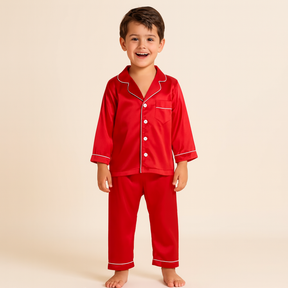 Conjunto de Pijama Infantil com Camisa de Botão e Calça