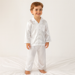 Conjunto de Pijama Infantil com Camisa de Botão e Calça