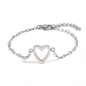 Bracelet Adjustable Heart Chain Matching Couple Jewelry