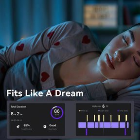 Anel Inteligente Rastreador de Fitness Monitor de Saúde À Prova D'água Anel de Sono