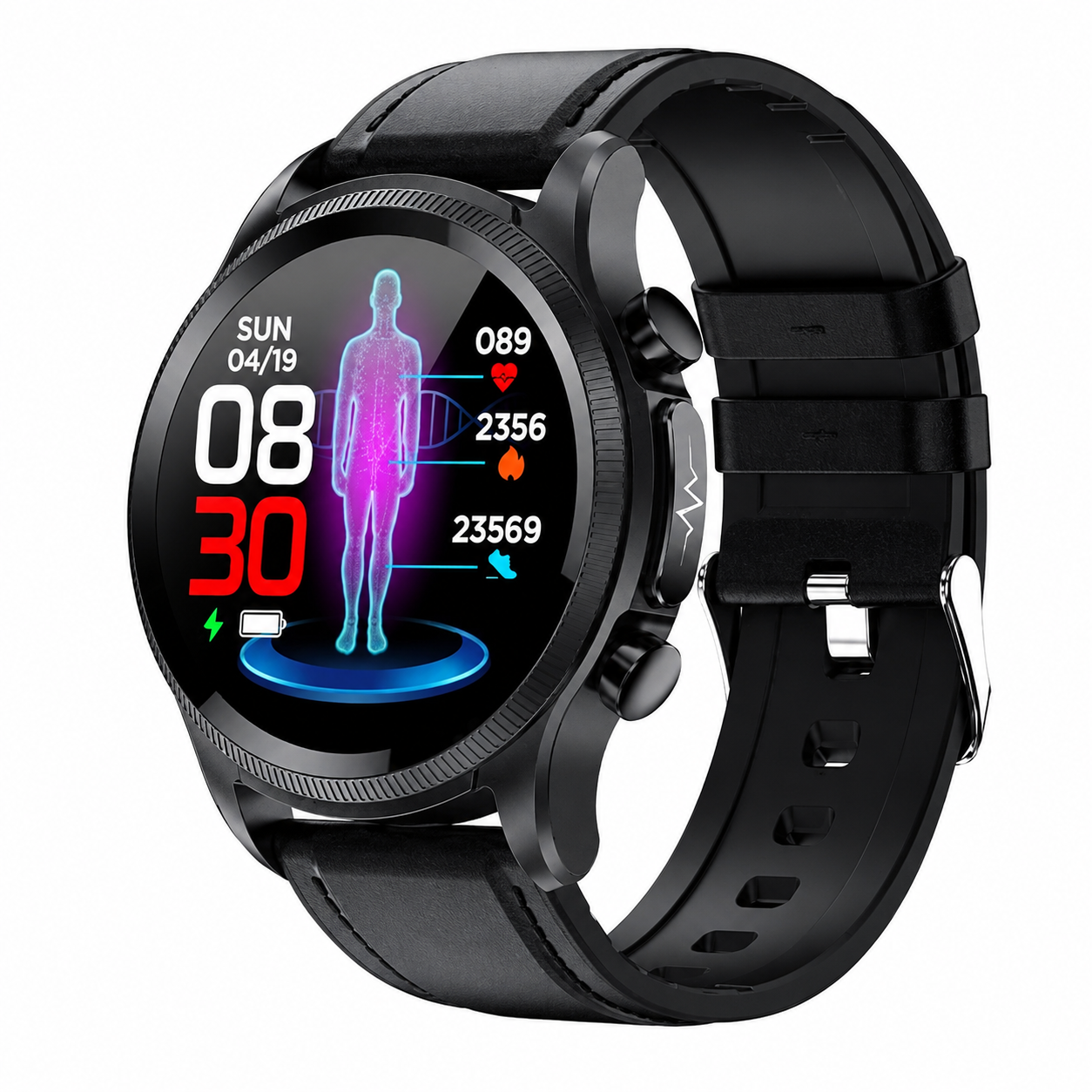 Smartwatch Rastreador de Fitness com Monitoramento de Frequência Cardíaca