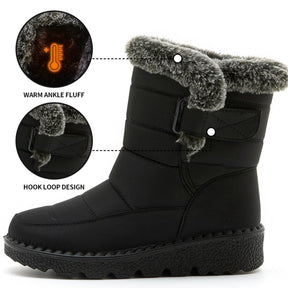 Womens Waterproof Heeled Snow Boot