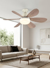 20.4 inch socket ceiling fan with light installed on ceiling - E26 E27 6 blade fan
#color_light oak