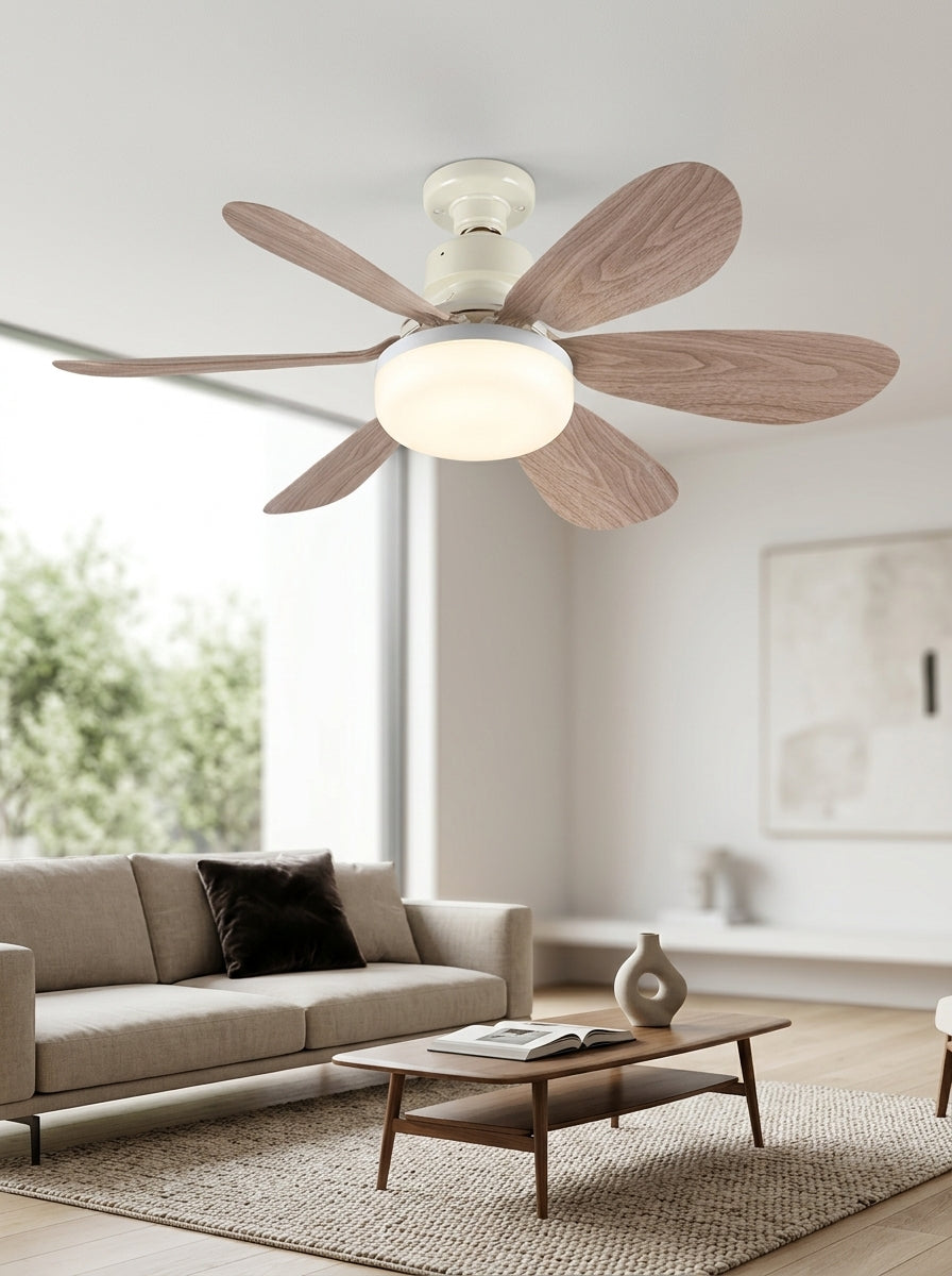 Ventilador de teto com luminária tipo soquete