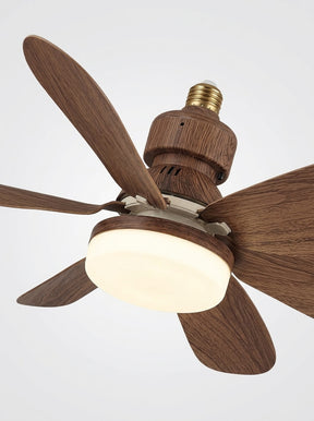 Ventilador de teto com luminária tipo soquete