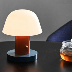 Luminária de Mesa Cogumelo | Luz LED Moderna Recarregável