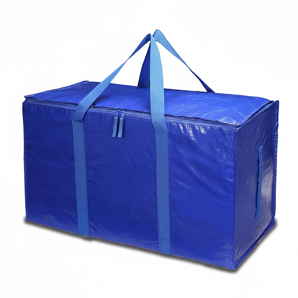 Bolsas de Armazenamento Reforçadas para Mudança, Organizador Impermeável com Zíper