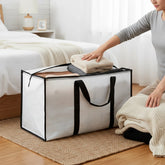 Bolsas de Armazenamento Reforçadas para Mudança, Organizador Impermeável com Zíper