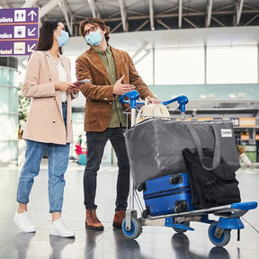 Bolsas de Armazenamento Reforçadas para Mudança, Organizador Impermeável com Zíper