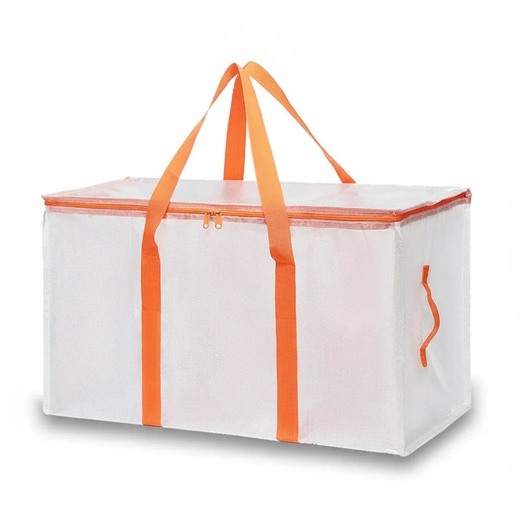 Bolsas de Armazenamento Reforçadas para Mudança, Organizador Impermeável com Zíper