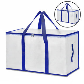 Bolsas de Armazenamento Reforçadas para Mudança, Organizador Impermeável com Zíper