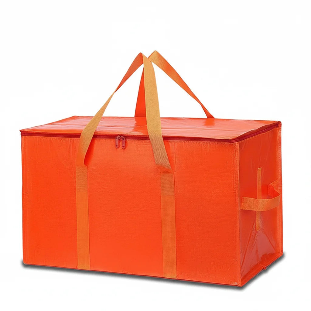 Bolsas de Armazenamento Reforçadas para Mudança, Organizador Impermeável com Zíper