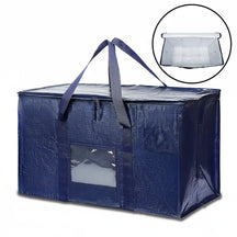 Bolsas de Armazenamento Reforçadas para Mudança, Organizador Impermeável com Zíper