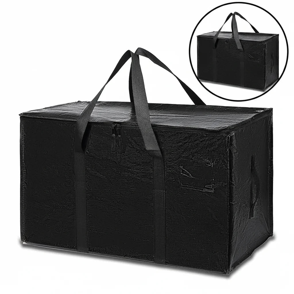 Bolsas de Armazenamento Reforçadas para Mudança, Organizador Impermeável com Zíper