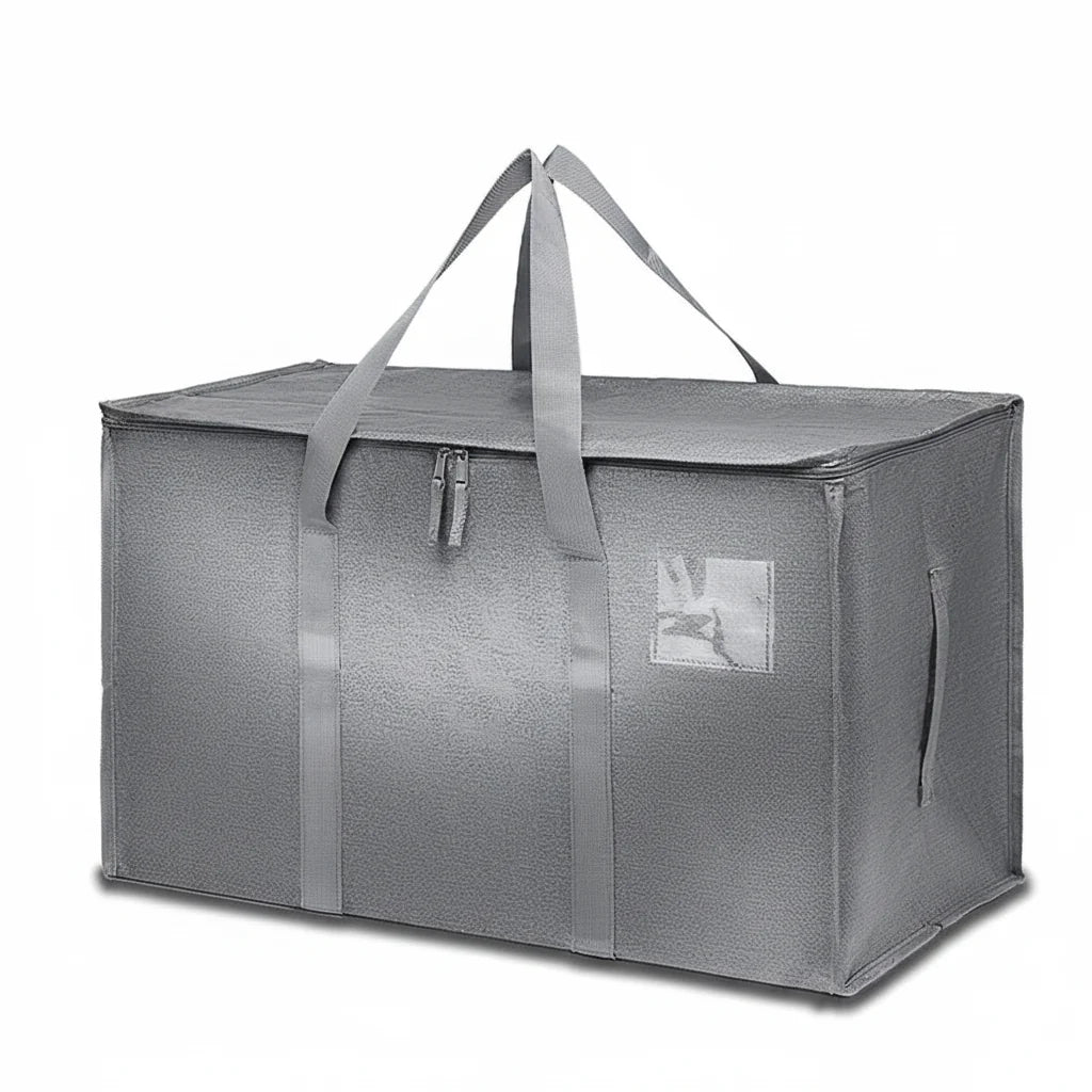Bolsas de Armazenamento Reforçadas para Mudança, Organizador Impermeável com Zíper