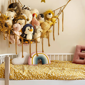 Rede Organizadora de Macramê para Brinquedos, Pelúcias e Decoração