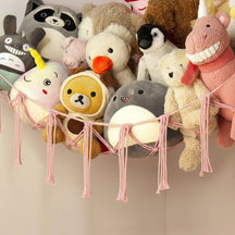 Rede Organizadora de Macramê para Brinquedos, Pelúcias e Decoração