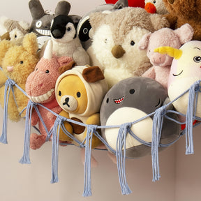 Rede Organizadora de Macramê para Brinquedos, Pelúcias e Decoração