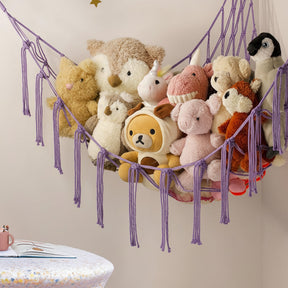 Rede Organizadora de Macramê para Brinquedos, Pelúcias e Decoração