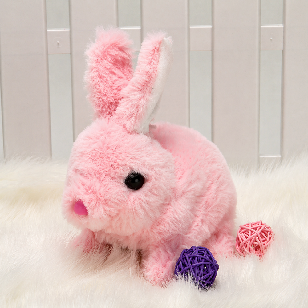 Stuffed Animal Bunny Toy Interactive Rabbit Toy Sound Moving