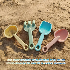 Conjunto de Brinquedos de Praia de Verão Balde de Areia Dobrável para Crianças ao Ar Livre