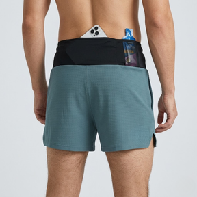 Shorts de Corrida Masculinos Shorts de Maratona Shorts de Treino com Bolso