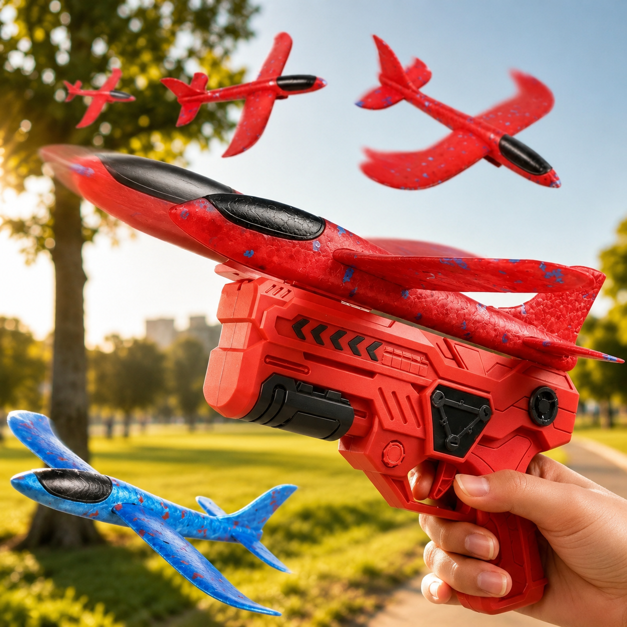 Brinquedo Lançador de Avião Infantil Planador de Espuma para Atividades ao Ar Livre