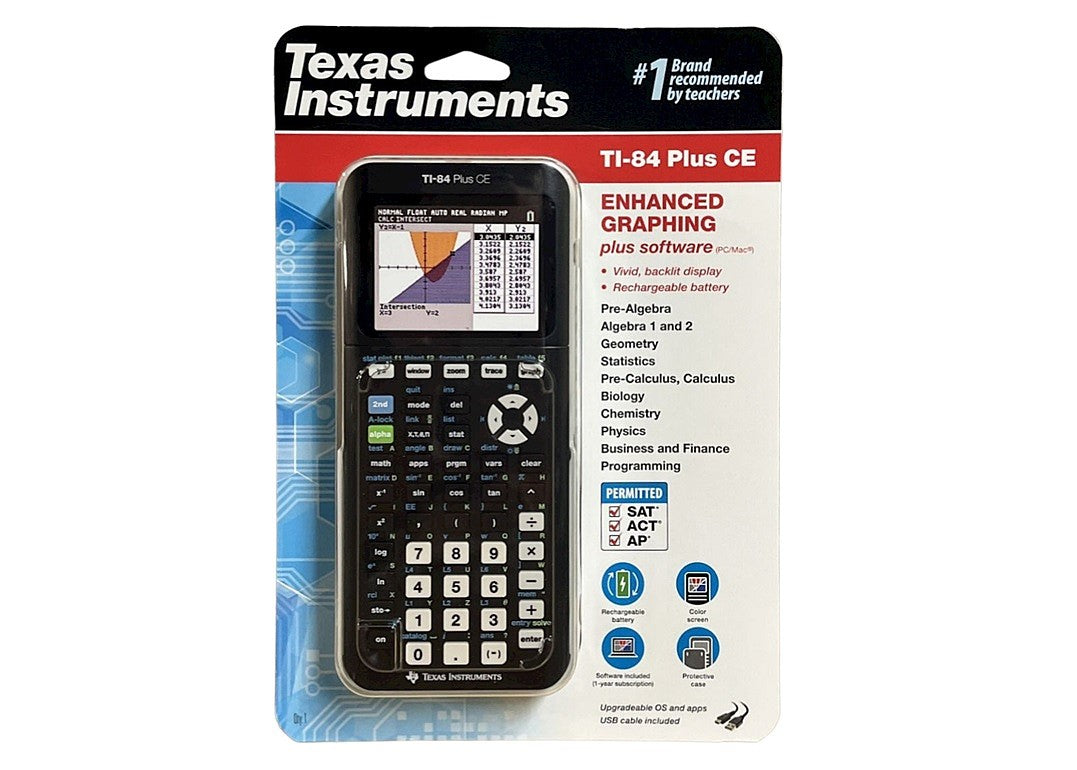 Texas Instruments TI-84 Plus CE graphing calculator