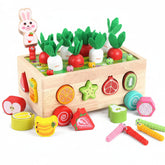 Wooden Montessori Toy Set Educational Farm Play