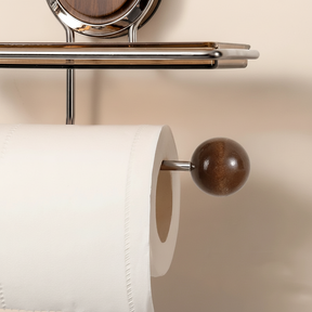 Suporte para Papel Higiênico Adesivo de Parede em Aço Inoxidável