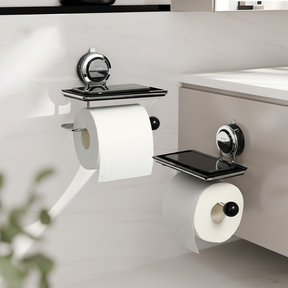 Suporte para Papel Higiênico Adesivo de Parede em Aço Inoxidável
