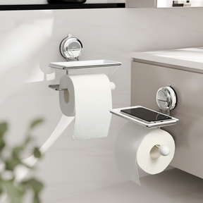 Suporte para Papel Higiênico Adesivo de Parede em Aço Inoxidável