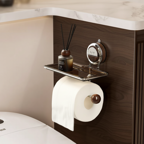 Suporte para Papel Higiênico Adesivo de Parede em Aço Inoxidável