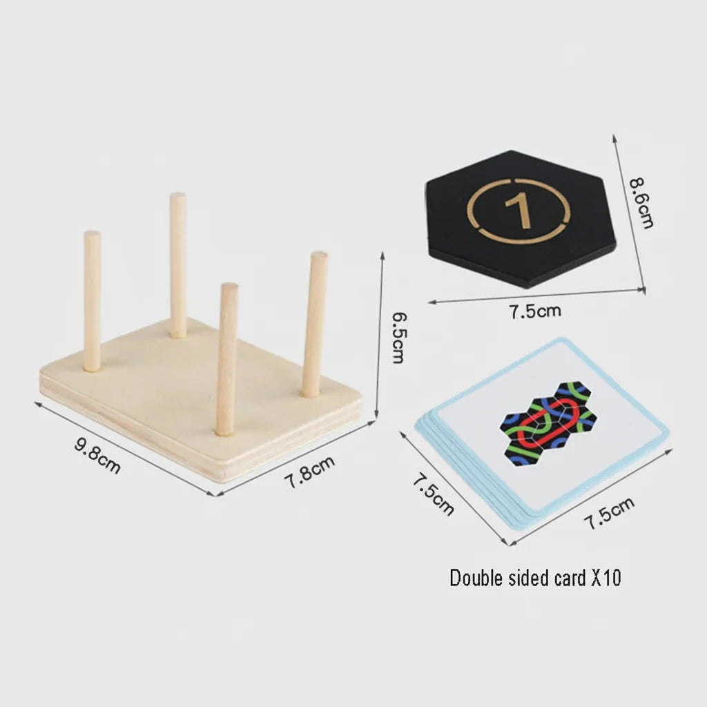 Puzzle Game Logic Board Kids Educational Path Toy