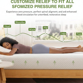 Colchão de espuma viscoelástica tamanho solteiro com suporte refrescante para dormir