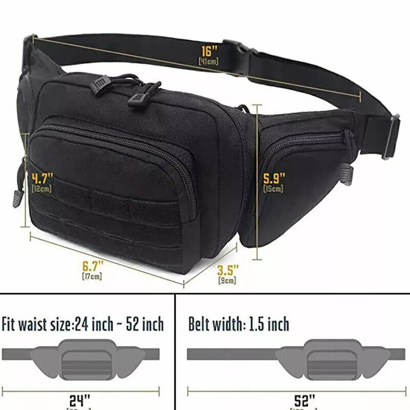 Tactical Waist Pack - Concealed Carry Fanny Pack Holster