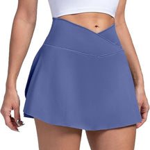Saia Short Feminina de Pickleball com Cintura Alta e Bolsos para Tênis