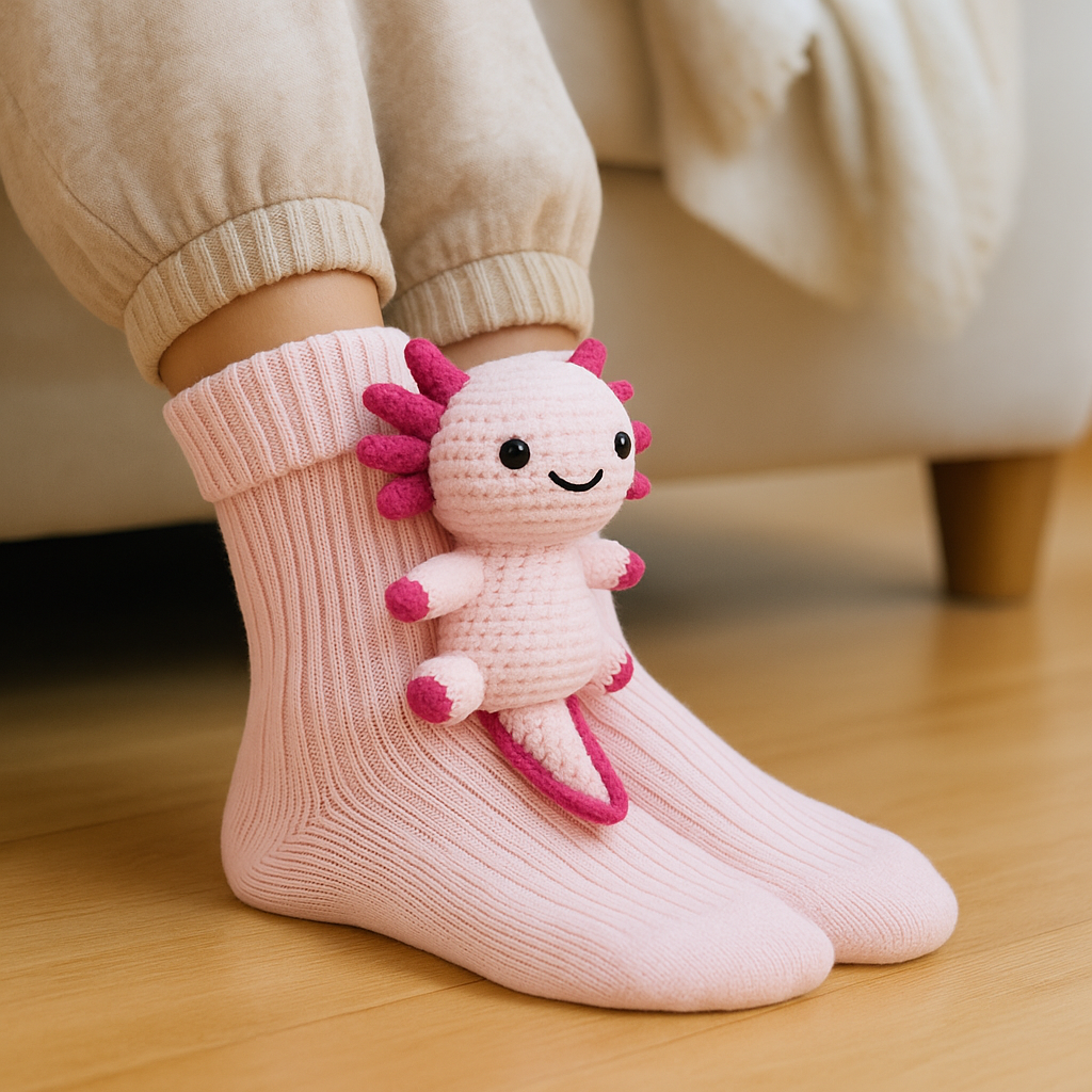 Pantufas de Inverno com Estampa de Animal Peluciado