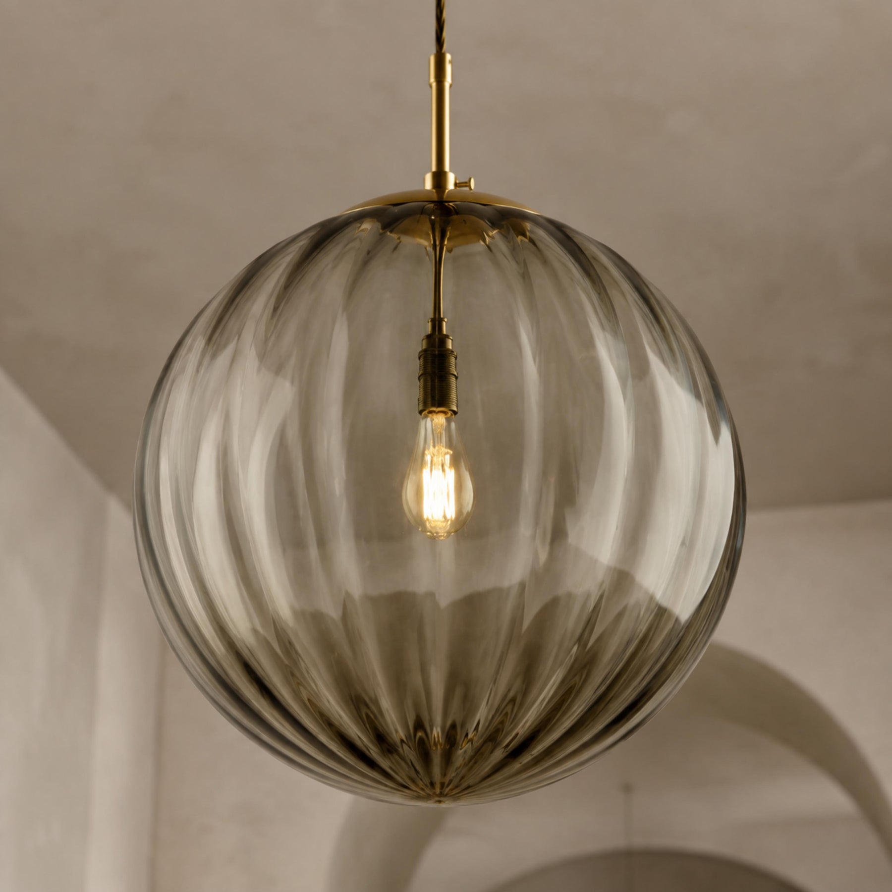 Smoky Glass Pendant Light – Smoky grey – pendant light image 1