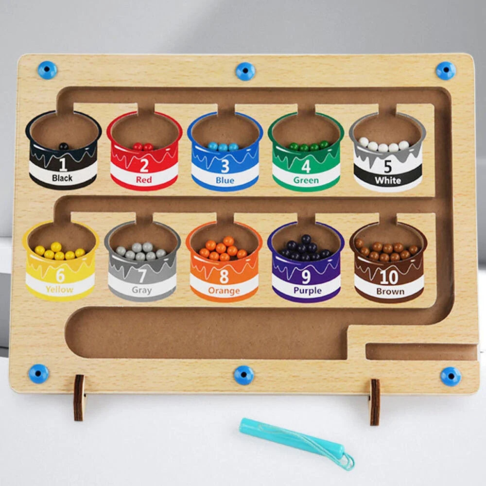 Brinquedo Educativo de Labirinto Magnético para Crianças