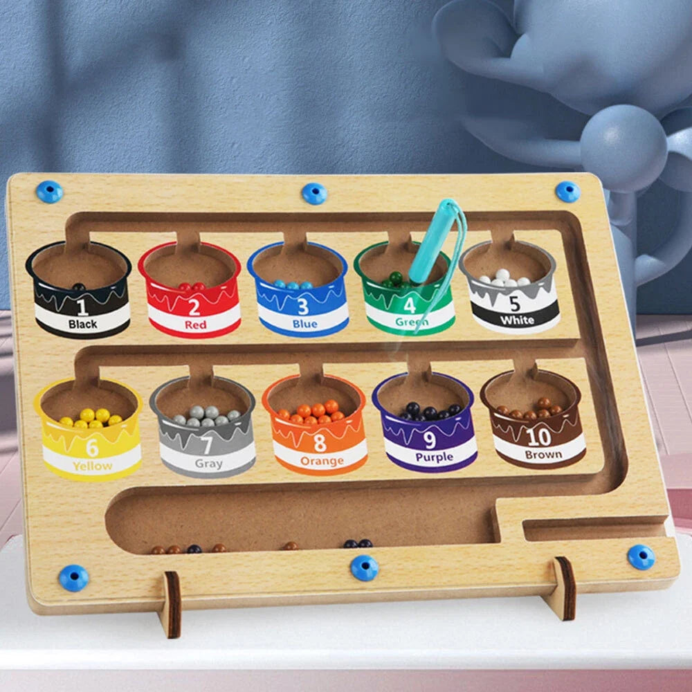 Brinquedo Educativo de Labirinto Magnético para Crianças